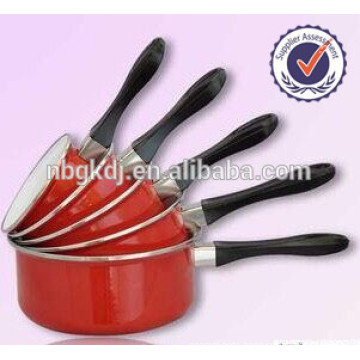 5pcs kitchenware chic decals enamel tulsi pot set